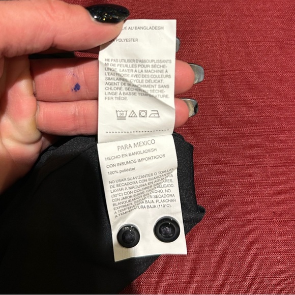 Perry Ellis mens black XL total stretch expandable collar dress shirt formal - Picture 10 of 11